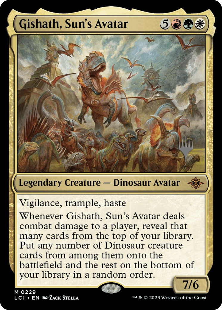 Gishath, Sun's Avatar (Promo Pack) [The Lost Caverns of Ixalan Promos] - Destination Retro