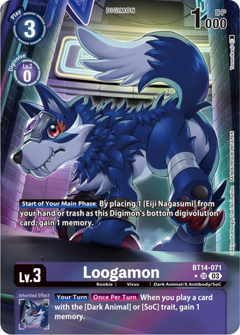 Loogamon [BT14-071] (Alternate Art) [Blast Ace] - Destination Retro
