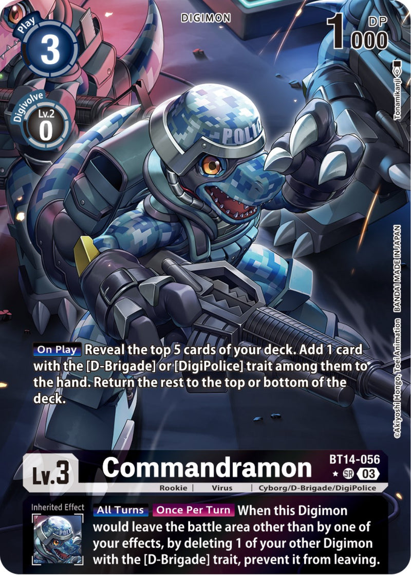 Commandramon [BT14-056] (Alternate Art) [Blast Ace] - Destination Retro