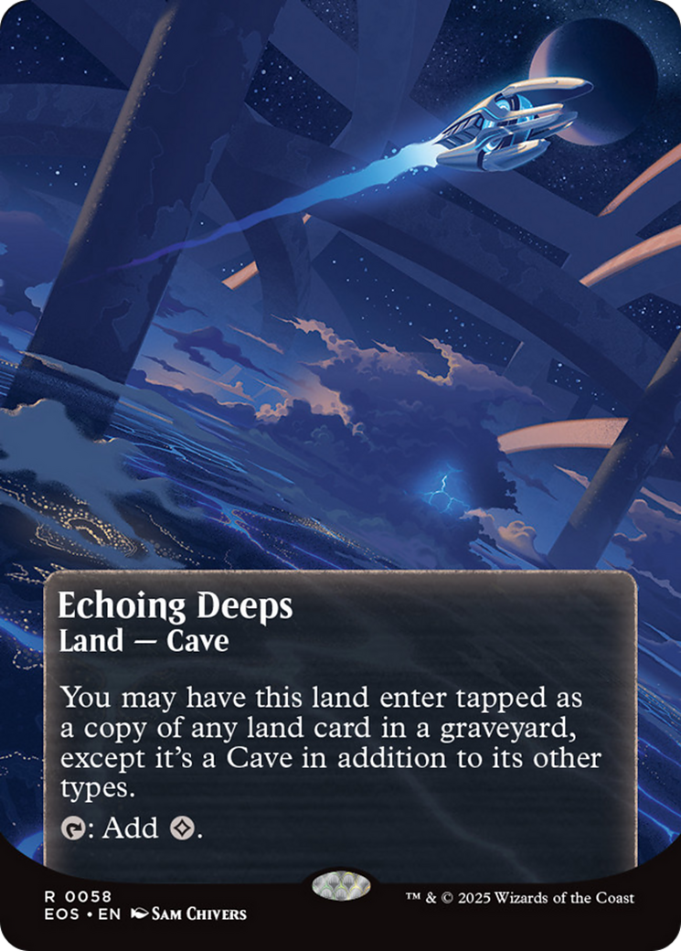 Echoing Deeps (0058) (Borderless) [Edge of Eternities: Stellar Sights] - Destination Retro