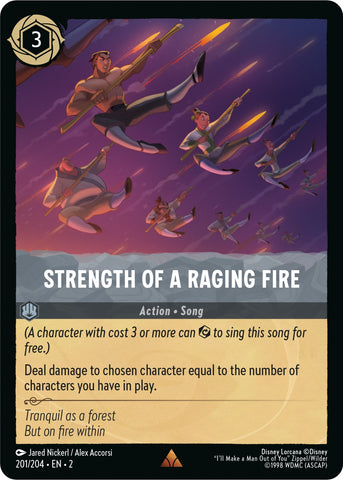 Strength of a Raging Fire (201/204) [Rise of the Floodborn] - Destination Retro