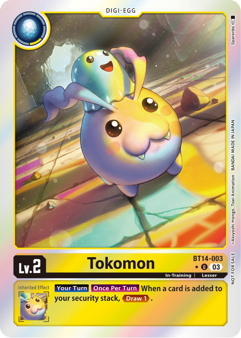 Tokomon [BT14-003] (Blast Ace Box Promotion Pack) [Blast Ace] - Destination Retro