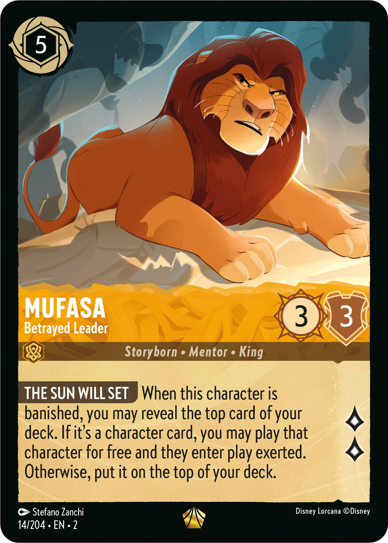 Mufasa - Betrayed Leader (14/204) [Rise of the Floodborn] - Destination Retro