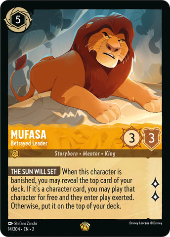 Mufasa - Betrayed Leader (14/204) [Rise of the Floodborn] - Destination Retro