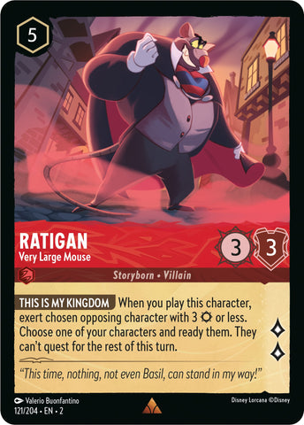 Ratigan - Very Large Mouse (121/204) [Rise of the Floodborn] - Destination Retro