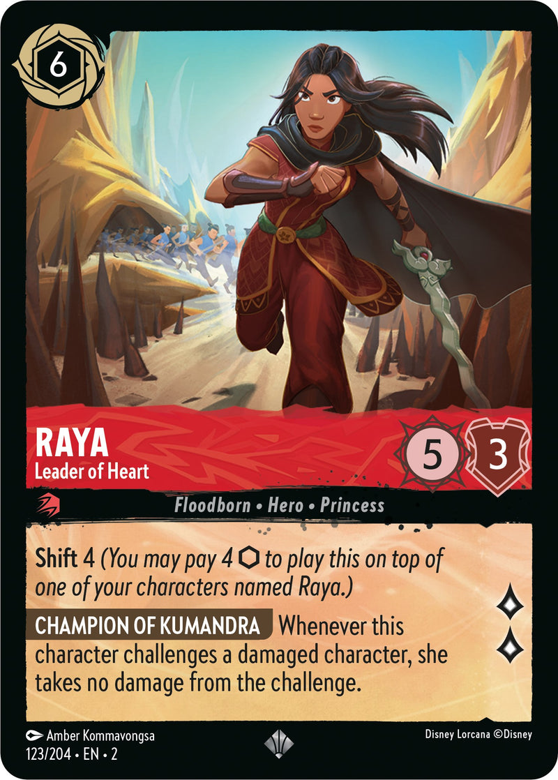 Raya - Leader of Heart (123/204) [Rise of the Floodborn] - Destination Retro