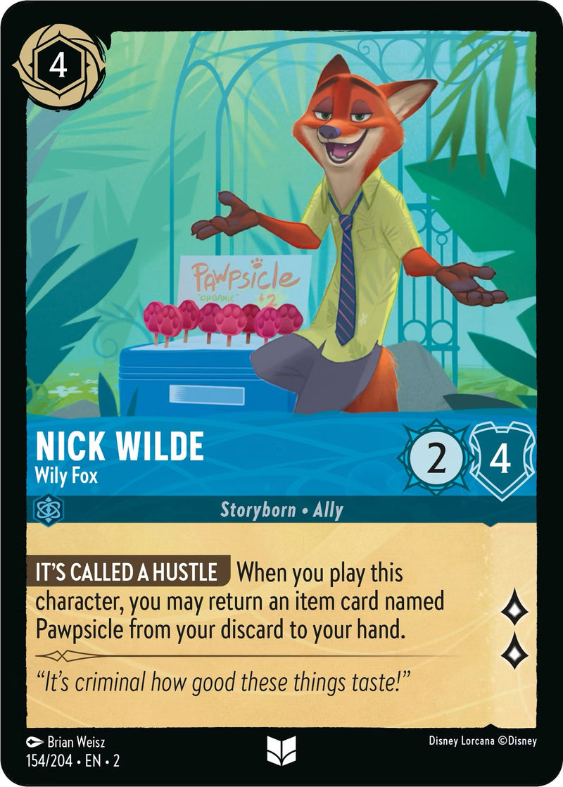 Nick Wilde - Wily Fox (154/204) [Rise of the Floodborn] - Destination Retro