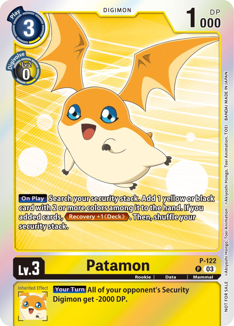 Patamon [P-122] (Tamer Party Pack -The Beginning- Ver. 2.0) [Promotional Cards] - Destination Retro