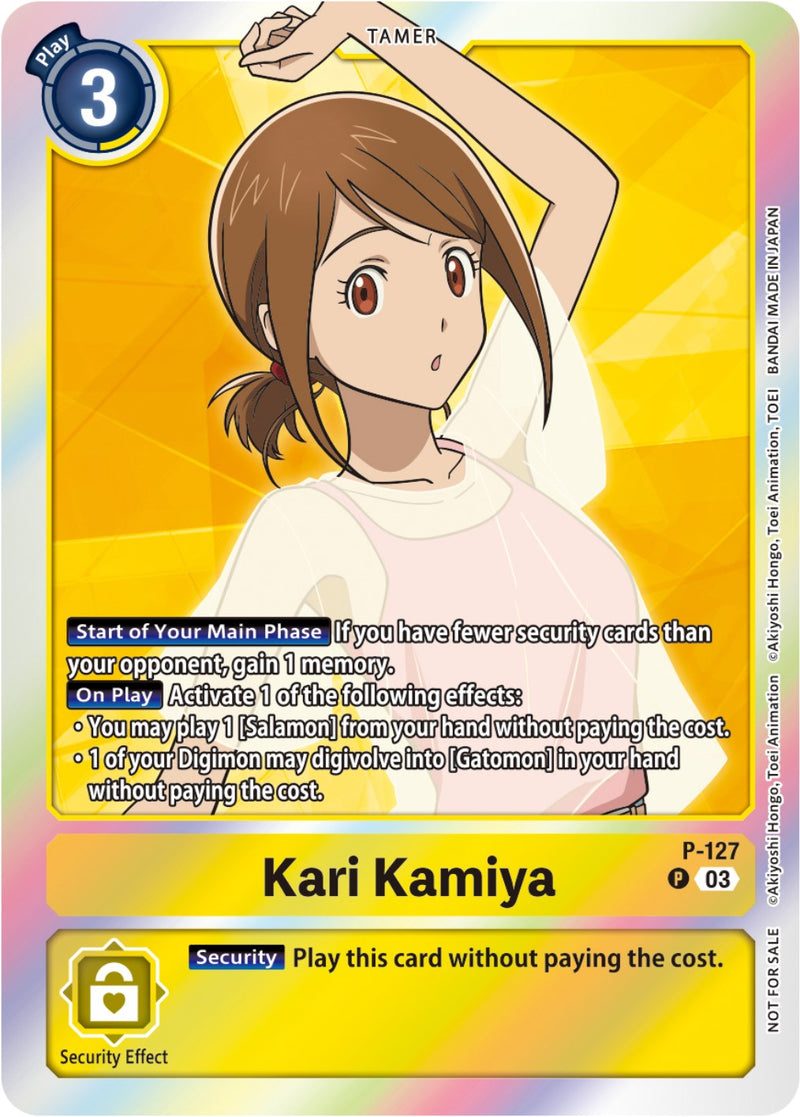 Kari Kamiya [P-127] (Tamer Party Pack -The Beginning- Ver. 2.0) [Promotional Cards] - Destination Retro