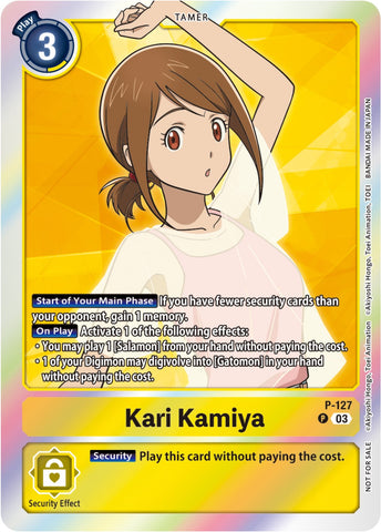 Kari Kamiya [P-127] (Tamer Party Pack -The Beginning- Ver. 2.0) [Promotional Cards] - Destination Retro