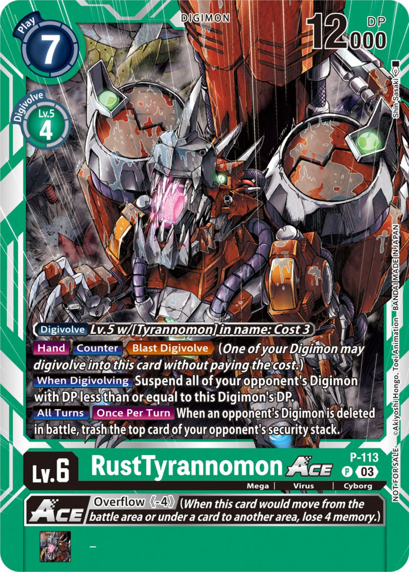 RustTyrannomon Ace [P-113] (3rd Anniversary Survey Pack) [Promotional Cards] - Destination Retro