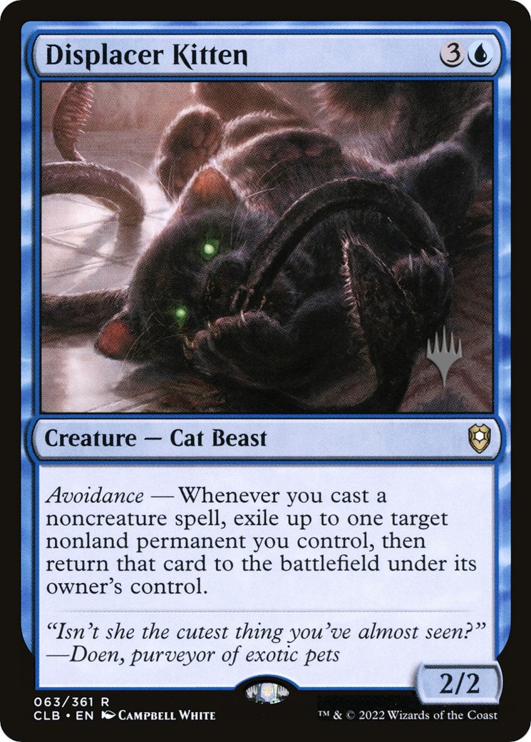 Displacer Kitten (Promo Pack) [Commander Legends: Battle for Baldur's Gate Promos] - Destination Retro