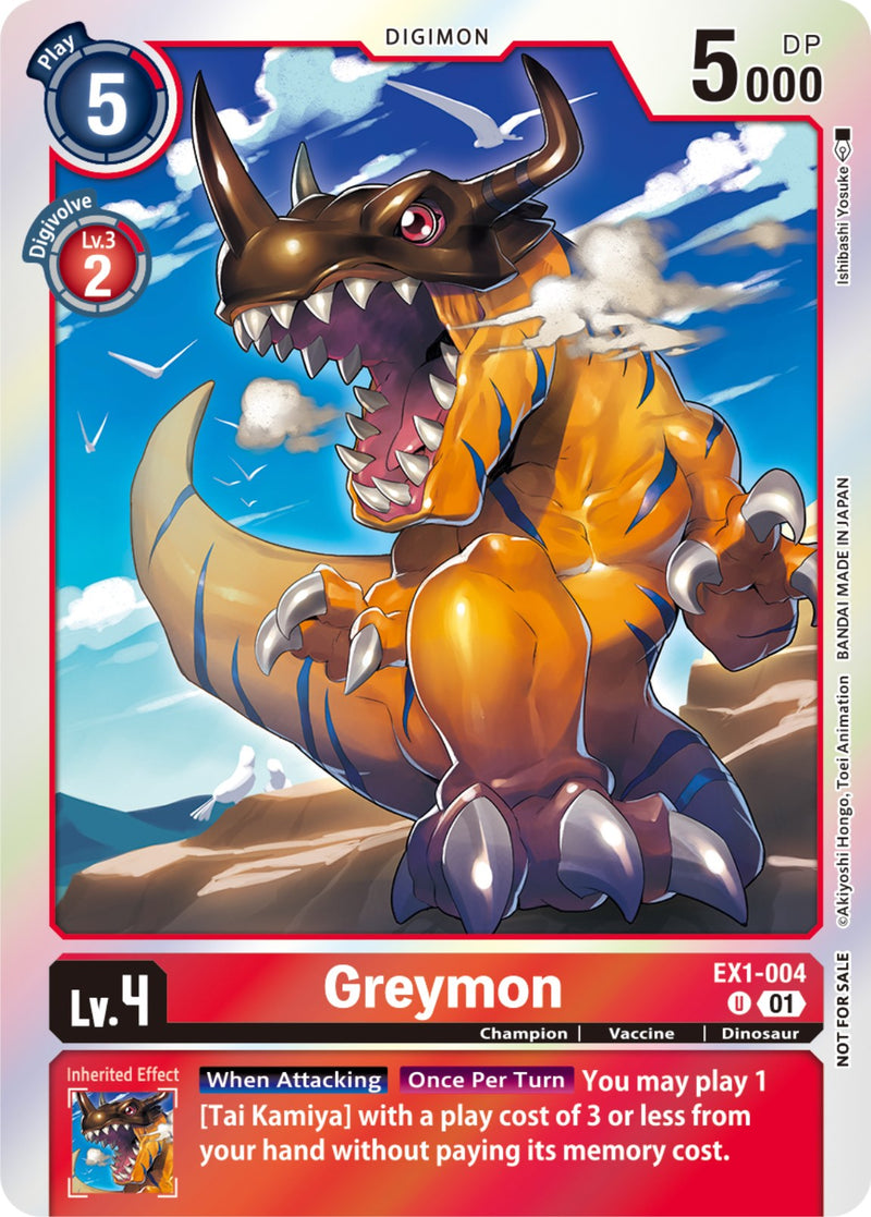 Greymon [EX1-004] (Blast Ace Double Pack Set) [Classic Collection] - Destination Retro