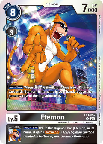 Etemon [EX1-052] (Blast Ace Double Pack Set) [Classic Collection] - Destination Retro