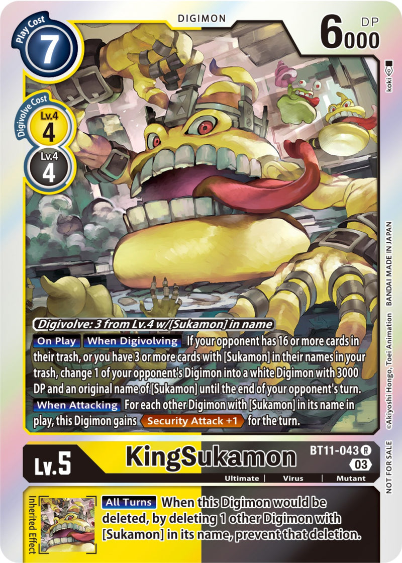 KingSukamon [BT11-043] (Winner Pack -Blast Ace-) [Dimensional Phase] - Destination Retro