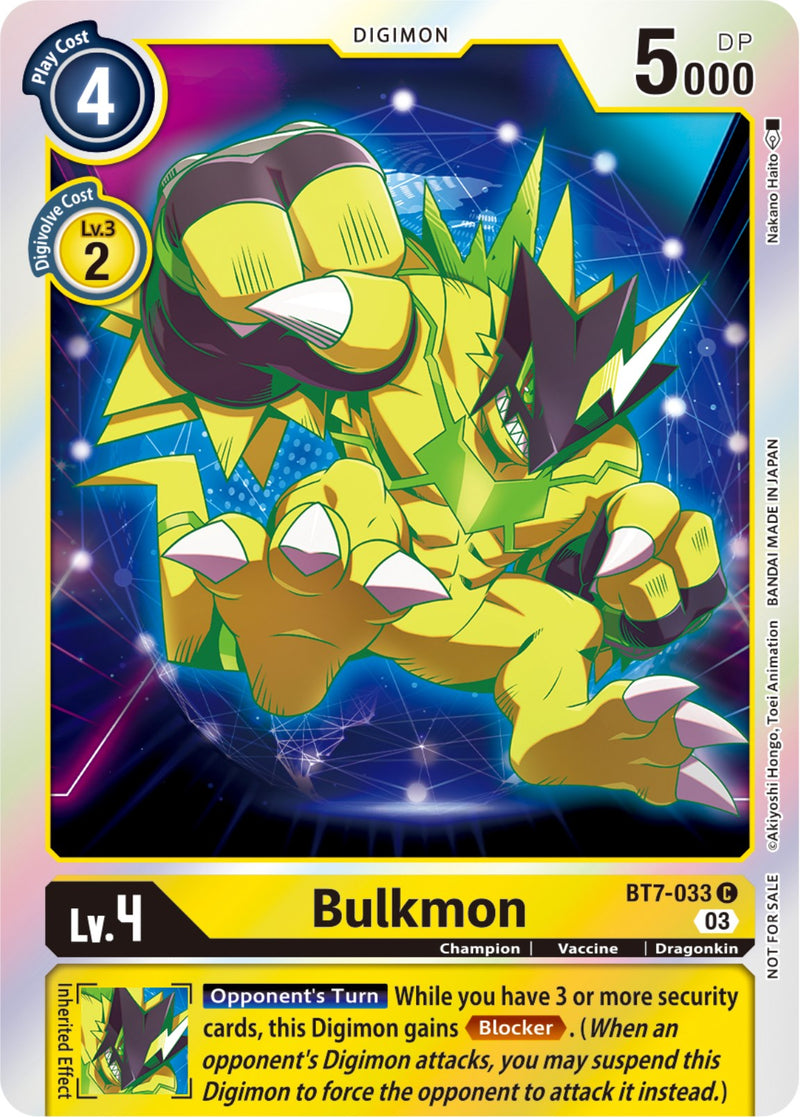 Bulkmon [BT7-033] (Official Tournament Pack Vol.11) [Next Adventure] - Destination Retro