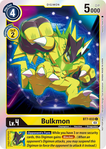 Bulkmon [BT7-033] (Official Tournament Pack Vol.11) [Next Adventure] - Destination Retro