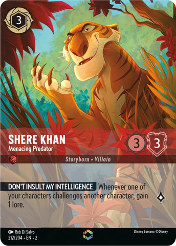Shere Khan - Menacing Predator (Enchanted) (212/204) [Rise of the Floodborn] - Destination Retro