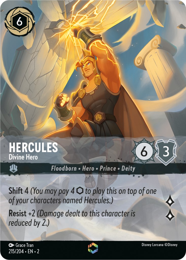 Hercules - Divine Hero (Enchanted) (215/204) [Rise of the Floodborn] - Destination Retro