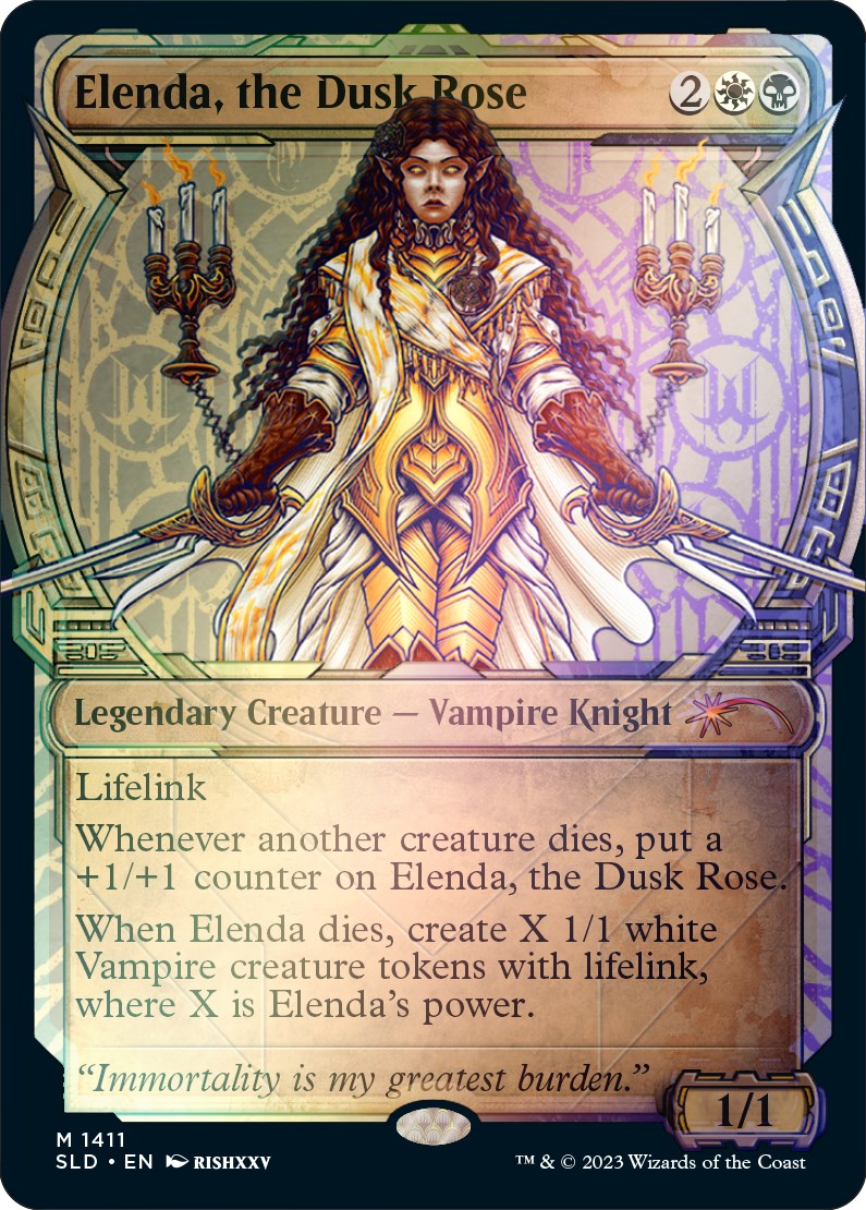 Elenda, the Dusk Rose (Rainbow Foil) [Secret Lair Drop Series] - Destination Retro