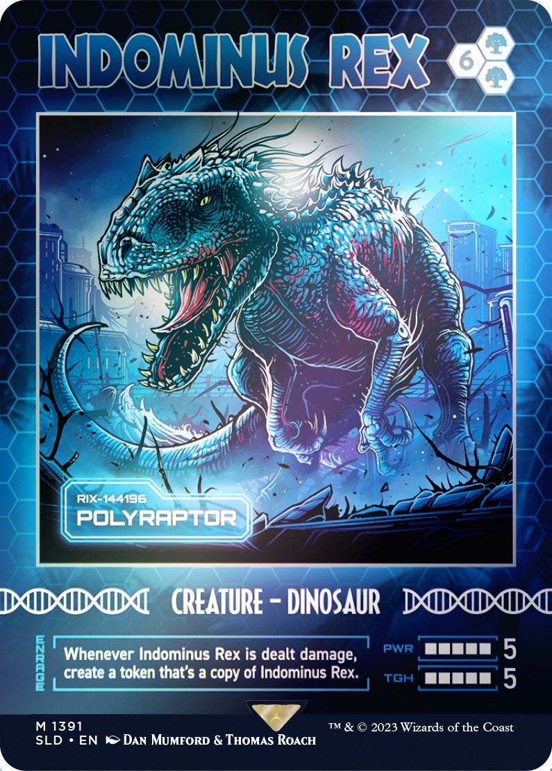 Indominus Rex - Polyraptor (Rainbow Foil) [Secret Lair Drop Series] - Destination Retro