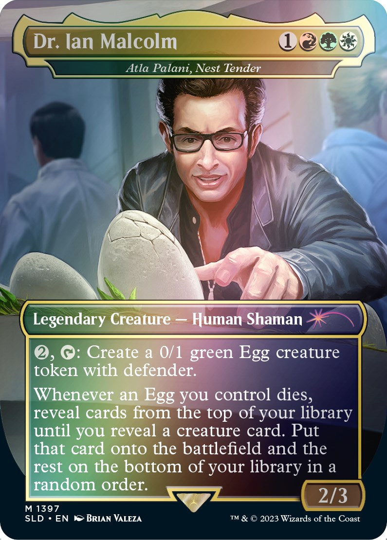 Dr. Ian Malcolm - Atla Palani, Nest Tender (Rainbow Foil) [Secret Lair Drop Series] - Destination Retro