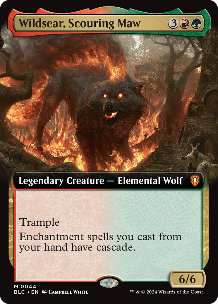 Wildsear, Scouring Maw (Extended Art) [Bloomburrow Commander] - Destination Retro