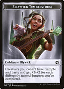 Devil // Ellywick Tumblestrum Emblem Double-Sided Token [Dungeons & Dragons: Adventures in the Forgotten Realms Tokens] - Destination Retro