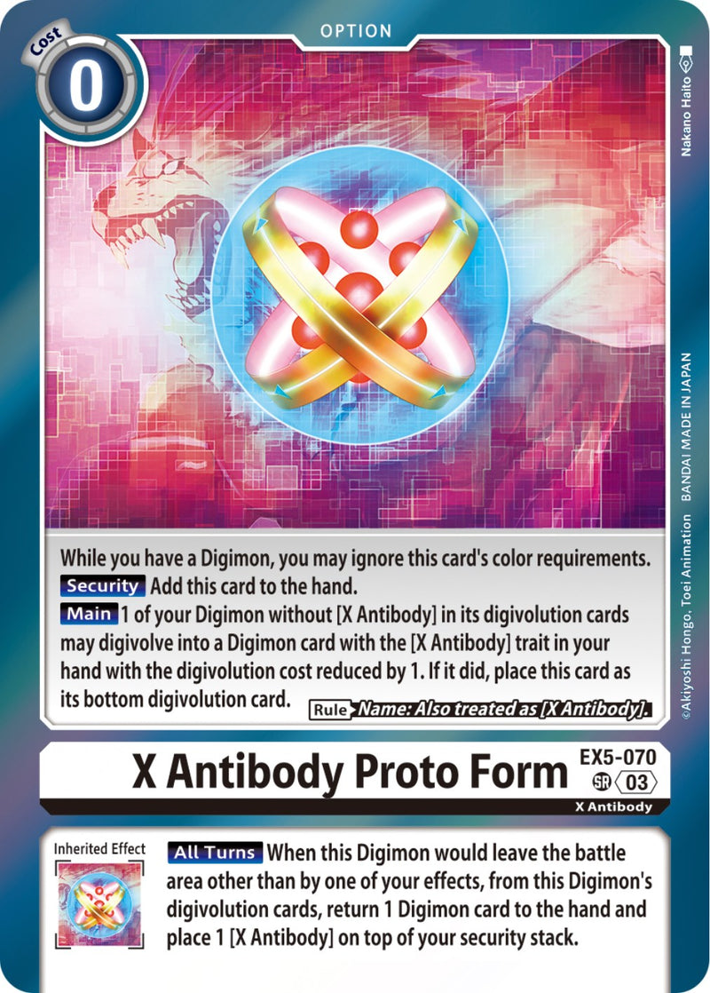 X Antibody Proto Form [EX5-070] [Animal Colosseum] - Destination Retro