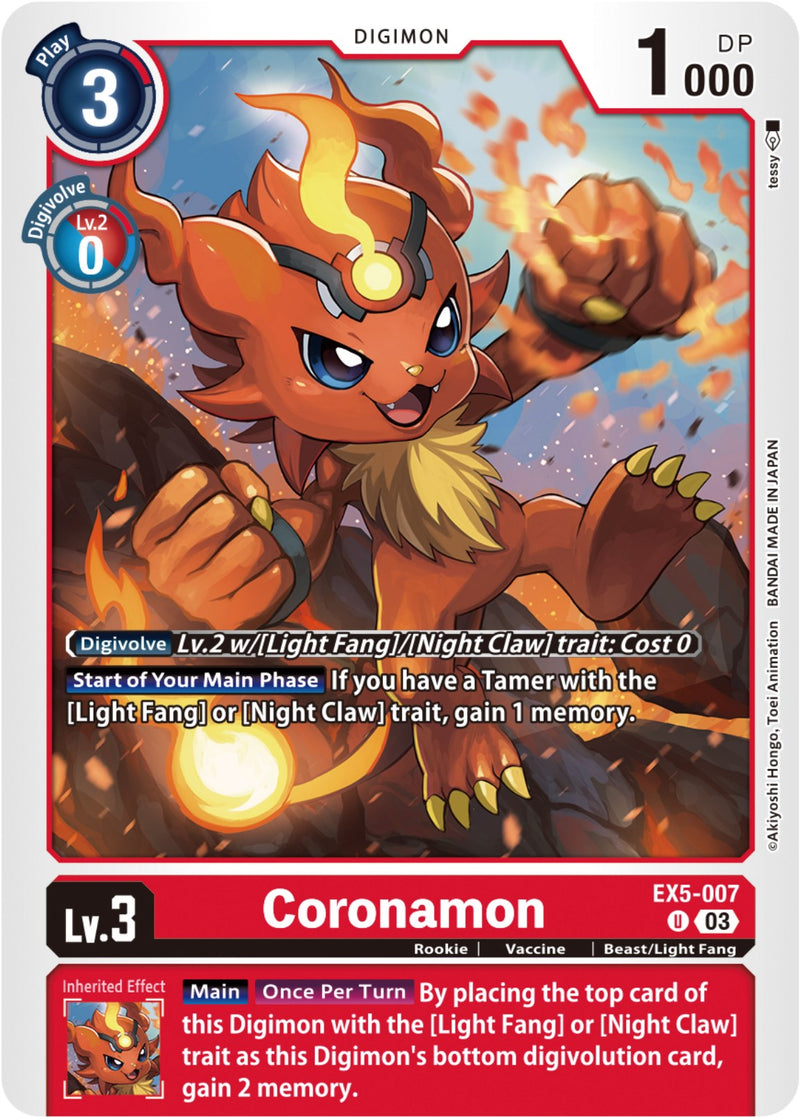 Coronamon [EX5-007] [Animal Colosseum] - Destination Retro