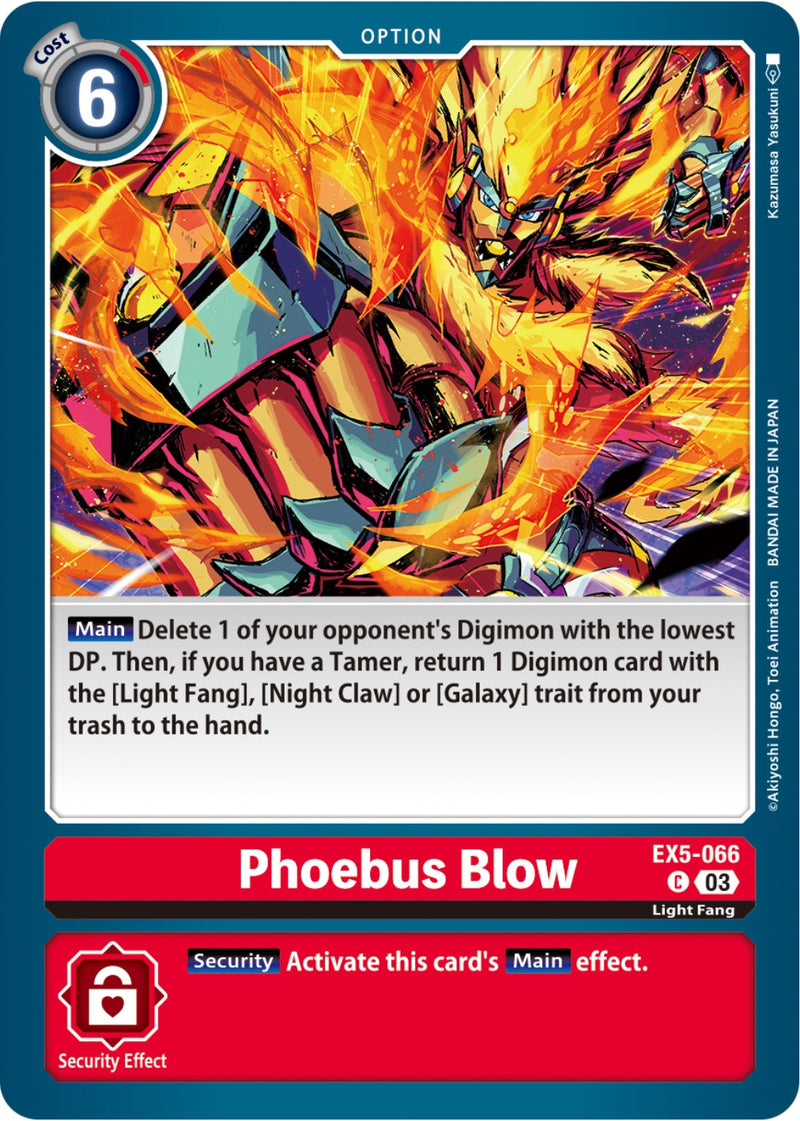 Phoebus Blow [EX5-066] [Animal Colosseum] - Destination Retro
