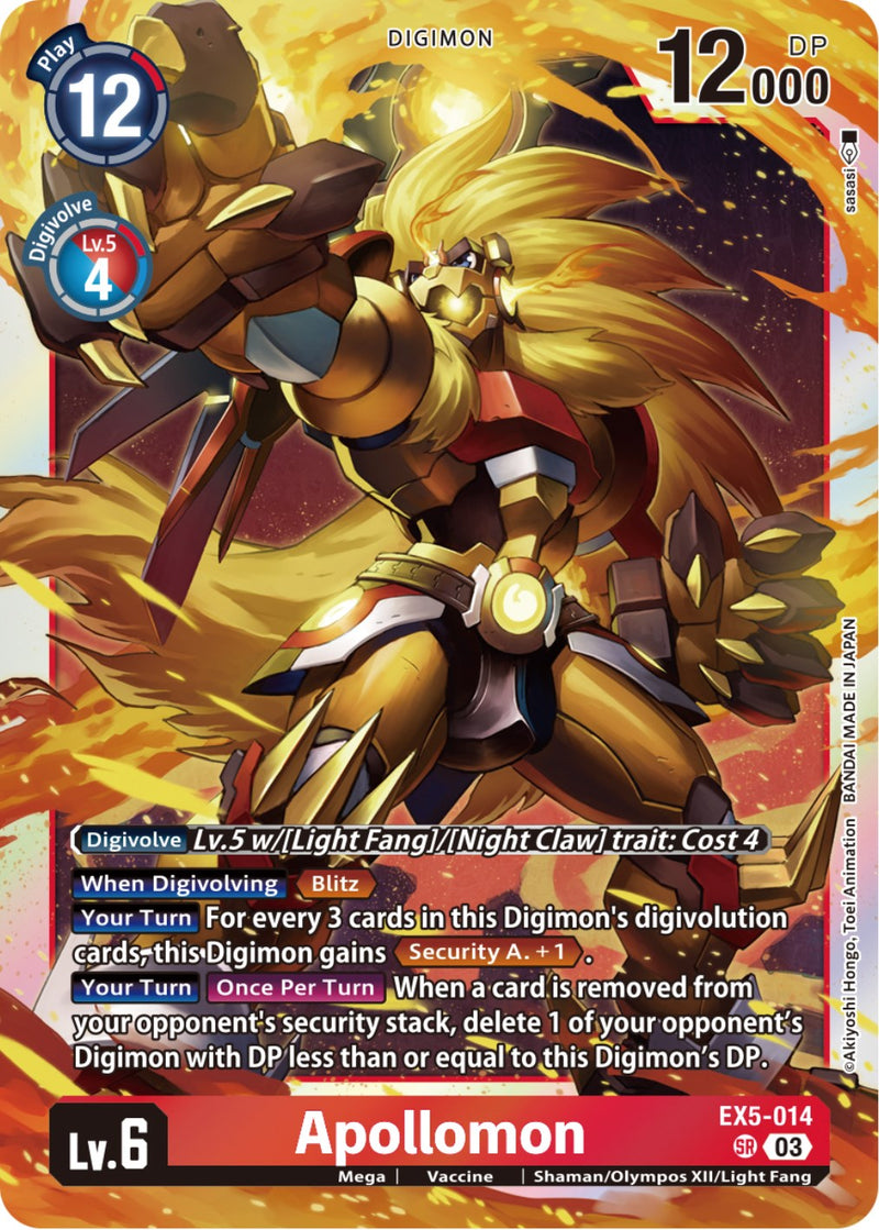 Apollomon [EX5-014] [Animal Colosseum] - Destination Retro