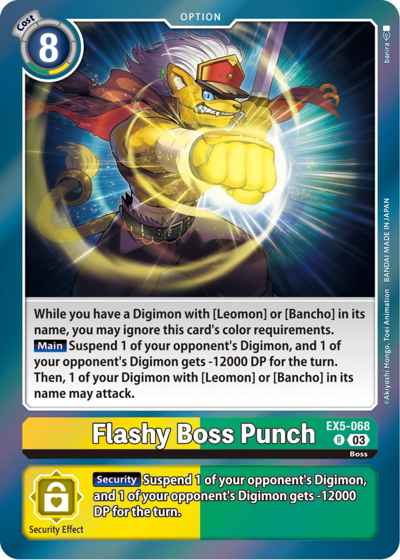 Flashy Boss Punch [EX5-068] [Animal Colosseum] - Destination Retro