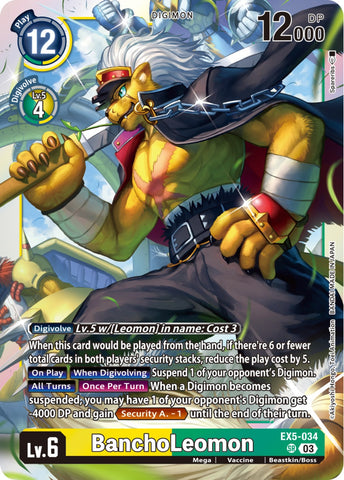 BanchoLeomon [EX5-034] [Animal Colosseum] - Destination Retro