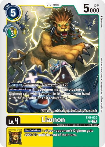 Liamon [EX5-030] [Animal Colosseum] - Destination Retro