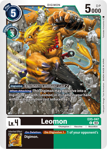 Leomon [EX5-047] [Animal Colosseum] - Destination Retro