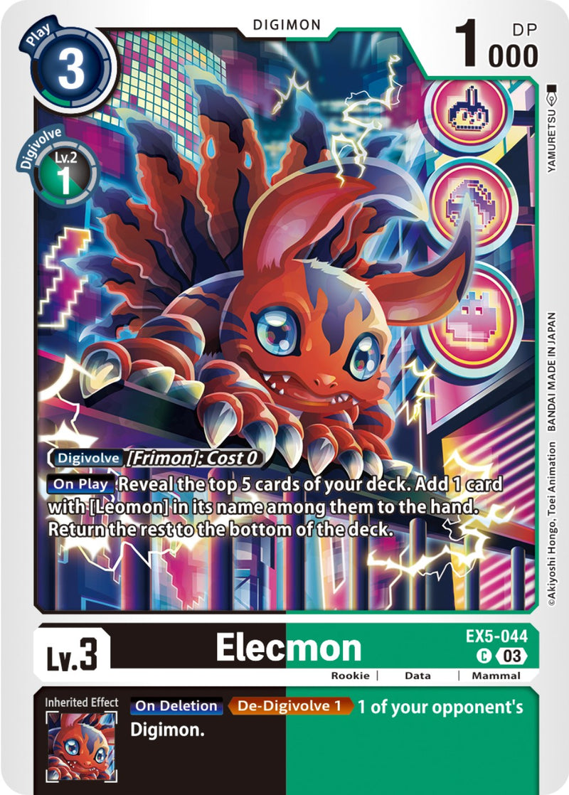 Elecmon [EX5-044] [Animal Colosseum] - Destination Retro