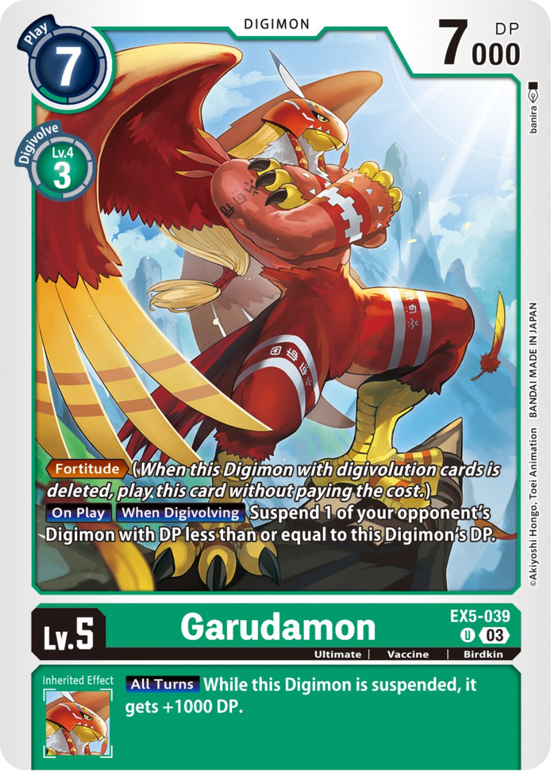 Garudamon [EX5-039] [Animal Colosseum] - Destination Retro