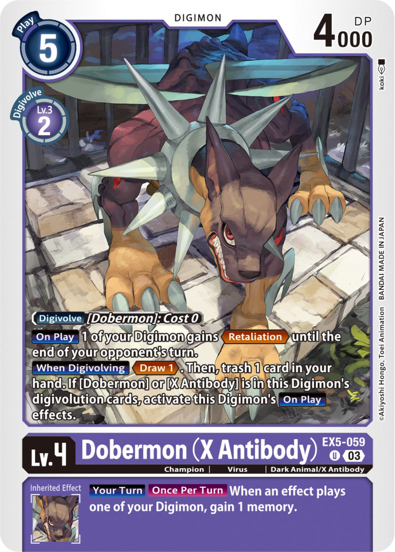 Dobermon (X Antibody) [EX5-059] [Animal Colosseum] - Destination Retro