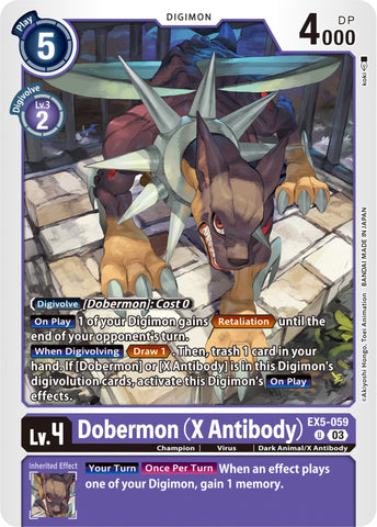 Dobermon (X Antibody) [EX5-059] [Animal Colosseum] - Destination Retro