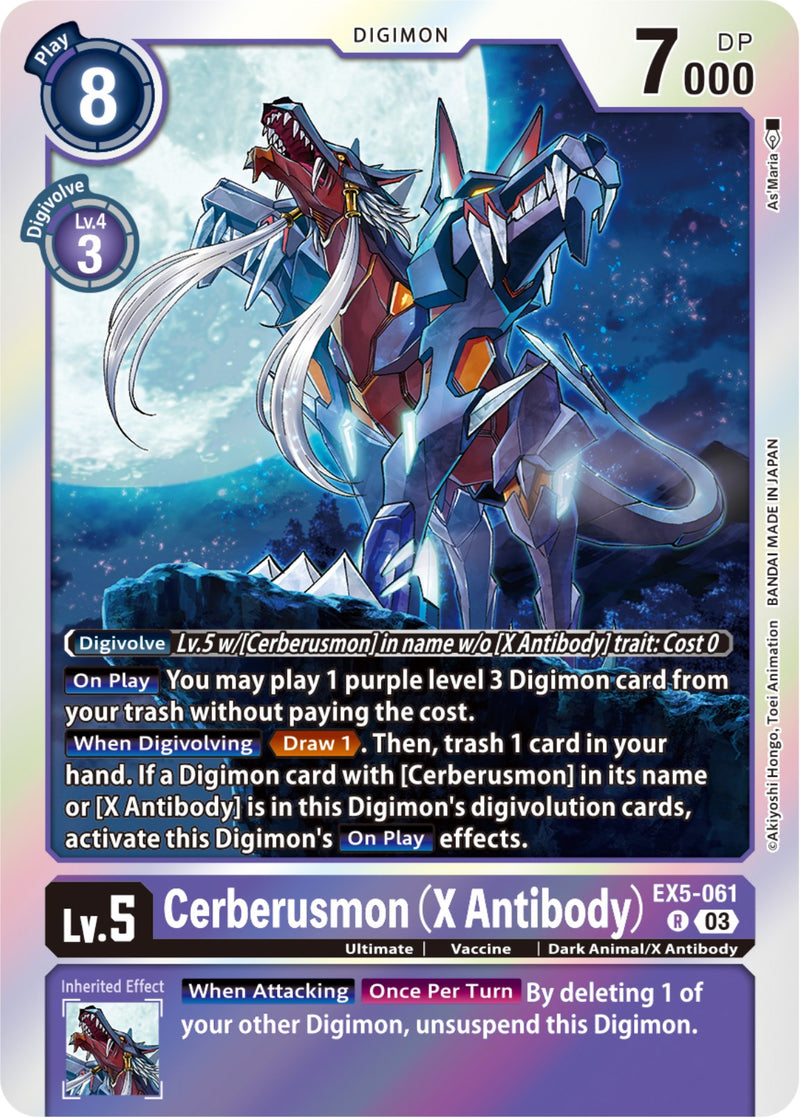 Cerberusmon (X Antibody) [EX5-061] [Animal Colosseum] - Destination Retro