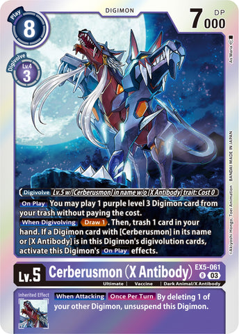 Cerberusmon (X Antibody) [EX5-061] [Animal Colosseum] - Destination Retro