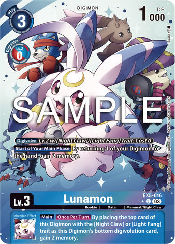 Lunamon [EX5-016] (Alternate Art) [Animal Colosseum] - Destination Retro