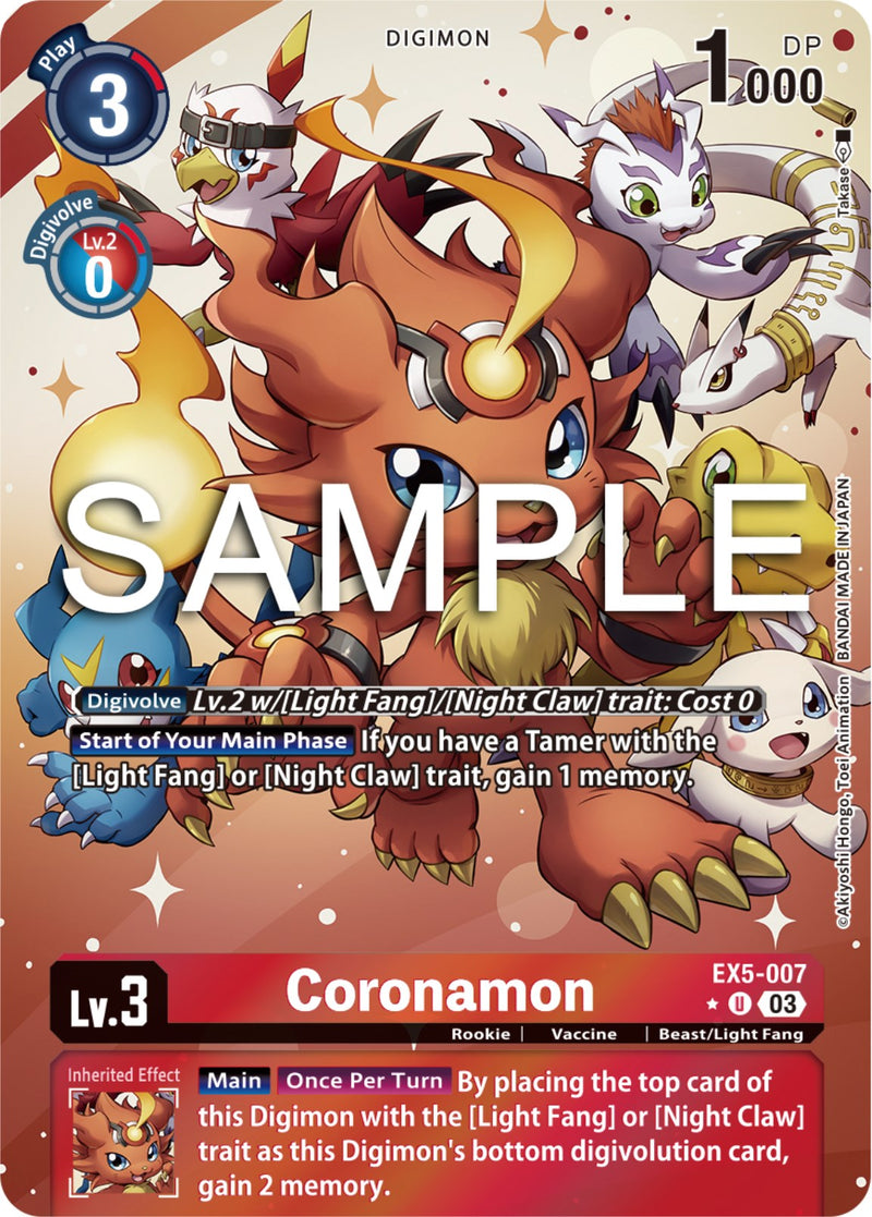 Coronamon [EX5-007] (Alternate Art) [Animal Colosseum] - Destination Retro
