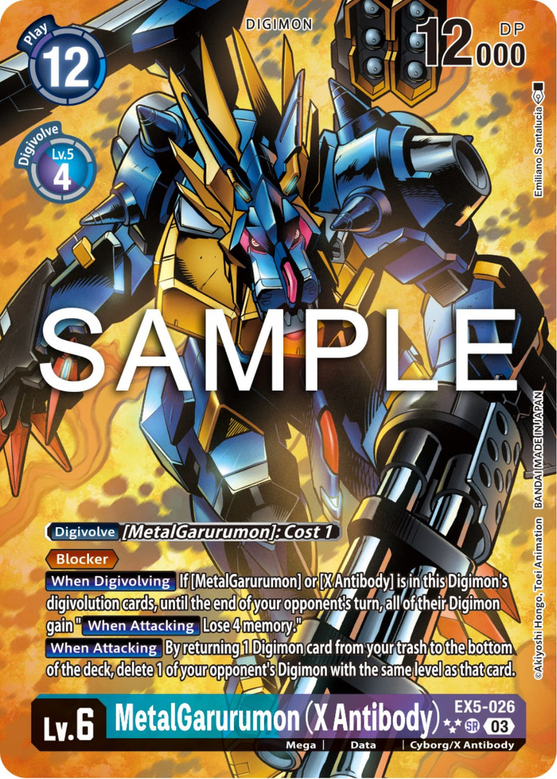MetalGarurumon (X Antibody) [EX5-026] (English Exclusive Alternate Art) [Animal Colosseum] - Destination Retro