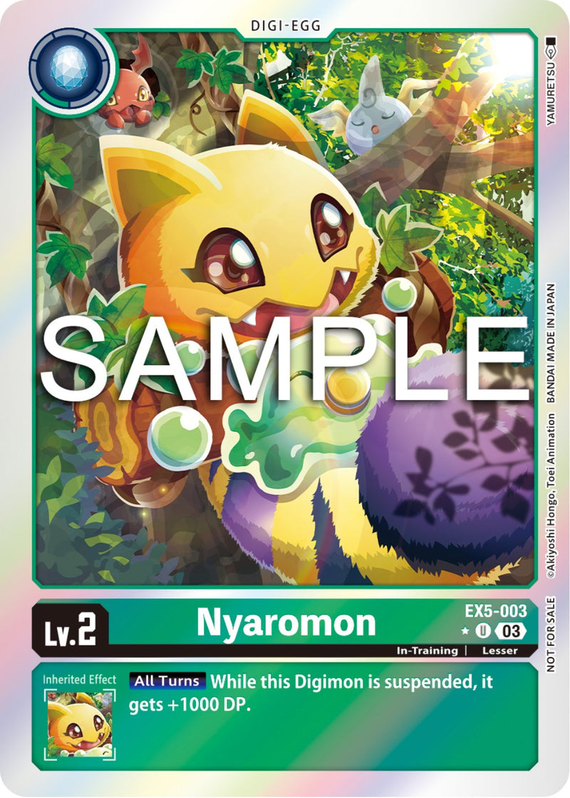 Nyaromon [EX5-003] (Animal Colosseum Box Promotion Pack) [Animal Colosseum] - Destination Retro