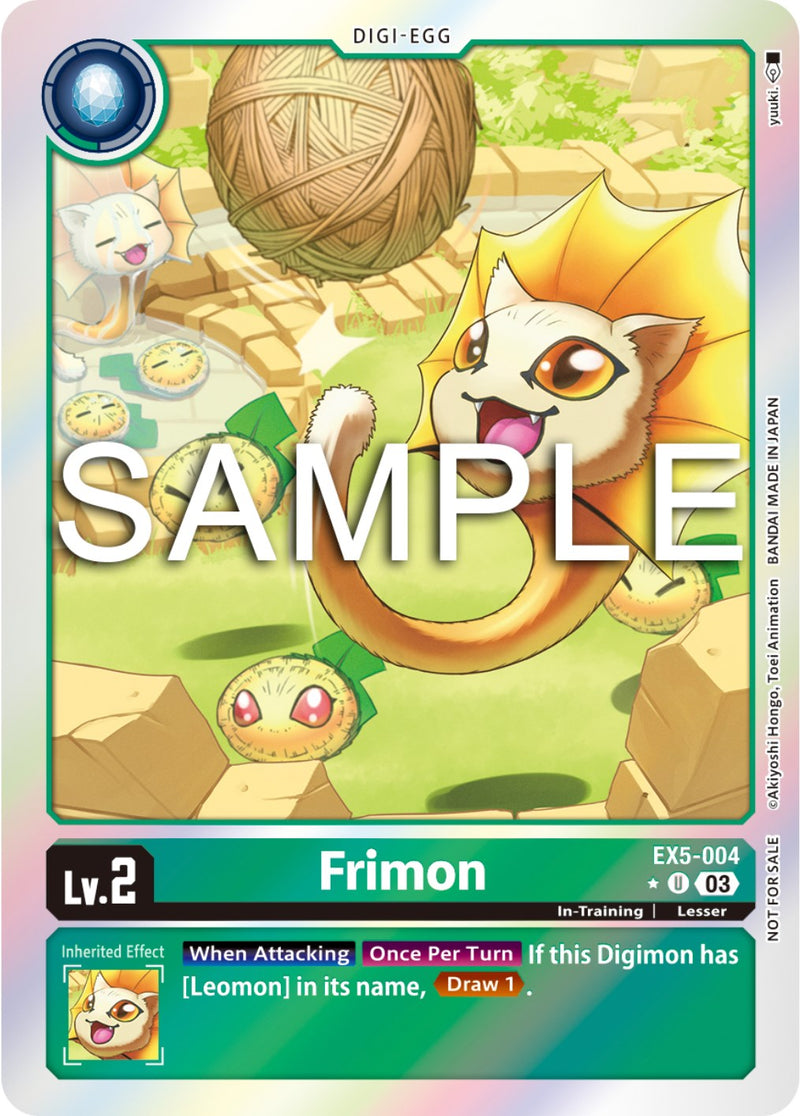 Frimon [EX5-004] (Animal Colosseum Box Promotion Pack) [Animal Colosseum] - Destination Retro