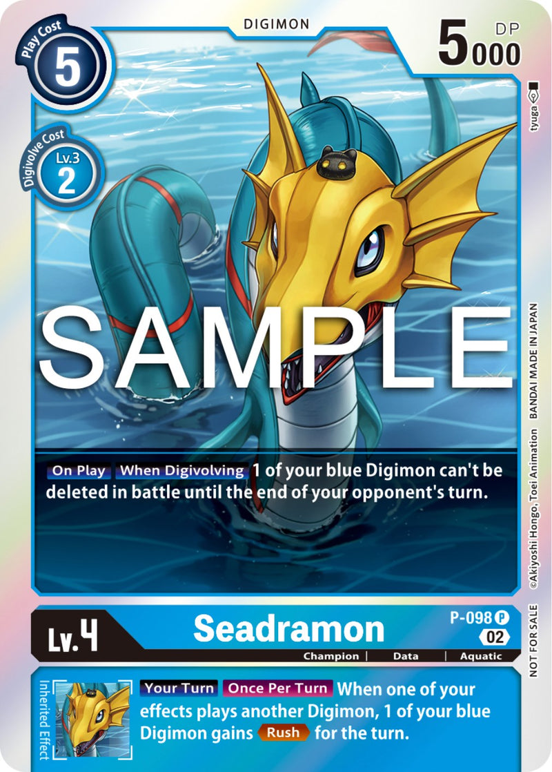 Seadramon [P-098] - P-098 (Limited Card Pack Ver.2) [Promotional Cards] - Destination Retro