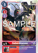 Saberdramon [P-091] - P-091 (3rd Anniversary Update Pack) [Promotional Cards] - Destination Retro