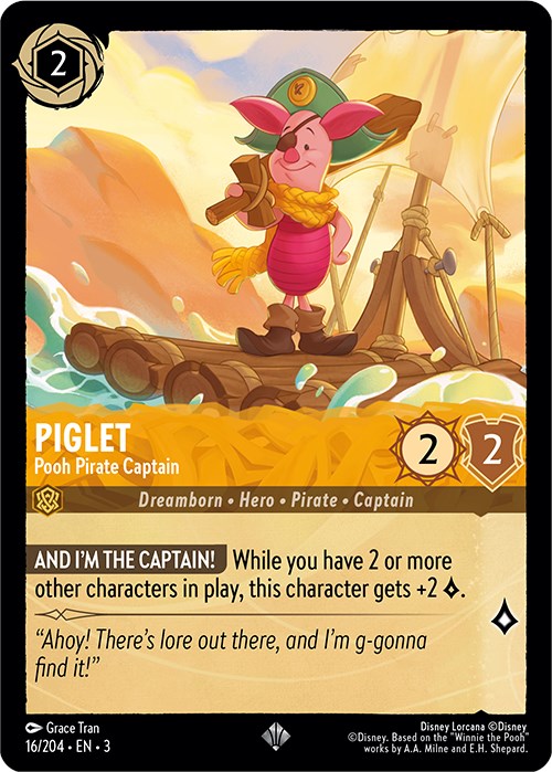 Piglet - Pooh Pirate Captain (16/204) [Into the Inklands] - Destination Retro